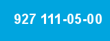 927 111-05-00